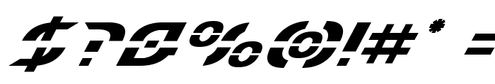 Starfighter Super-Italic Font OTHER CHARS