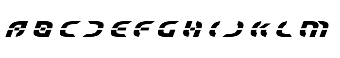Starfighter Title Bold Italic Font LOWERCASE