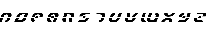 Starfighter Title Italic Font UPPERCASE