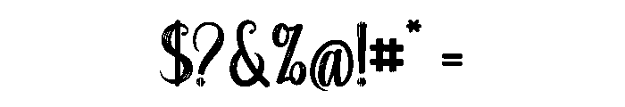 Starlight Brush Font OTHER CHARS