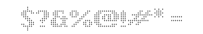 Starry Stitch Font OTHER CHARS