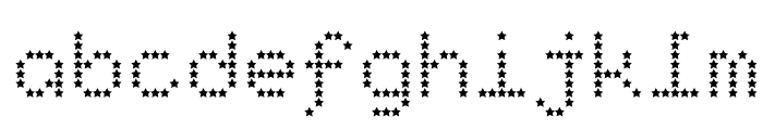 StarryTypeLA Font LOWERCASE