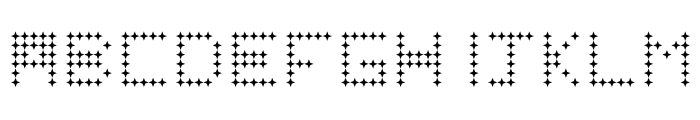 Stars in the sky Regular Font UPPERCASE