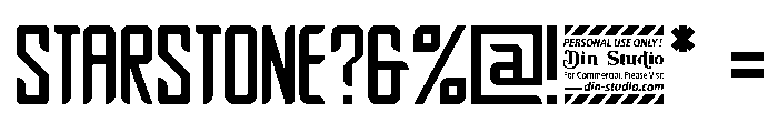 Starstone Personal Use Only Reg Font OTHER CHARS