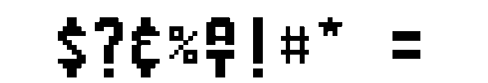 Starting Machine Font OTHER CHARS