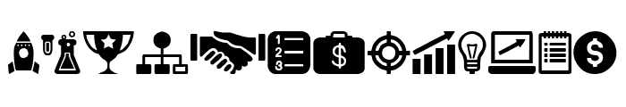 Startup Icons Font UPPERCASE