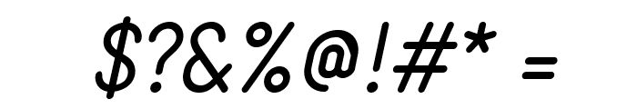 StaticItalic Font OTHER CHARS