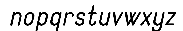 StaticItalic Font LOWERCASE