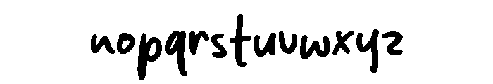 Stay With Me Font LOWERCASE