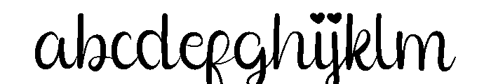Staycation Font LOWERCASE