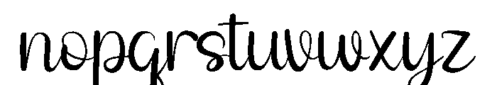 Staycation Font LOWERCASE