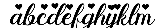 Stayola Heart Bold PERSONAL USE Regular Font LOWERCASE