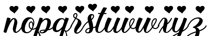 Stayola Heart Bold PERSONAL USE Regular Font LOWERCASE