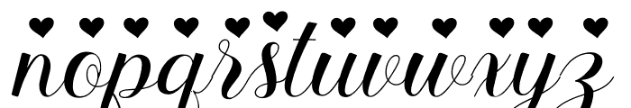 Stayola Heart PERSONAL USE Regular Font LOWERCASE