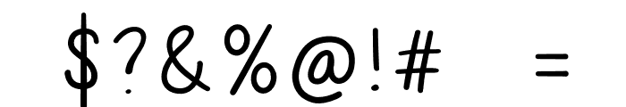 SteadyHand Regular Font OTHER CHARS