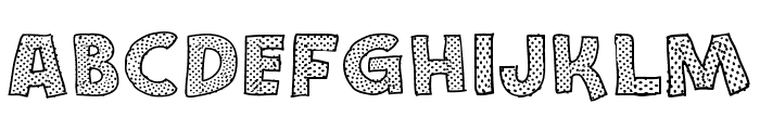 Stefanie Dots Font UPPERCASE