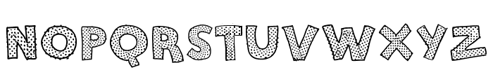 Stefanie Dots Font UPPERCASE