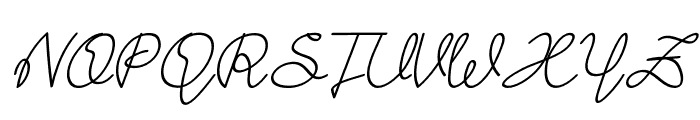 Steffani-Demo Italic Font UPPERCASE