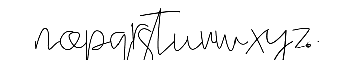 Stella signature Font LOWERCASE