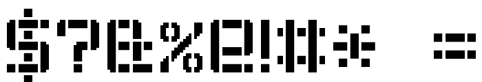 Stencil Pixel-7 Font OTHER CHARS