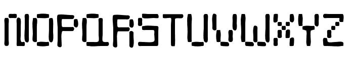 Stencil8bit-Regular Font UPPERCASE