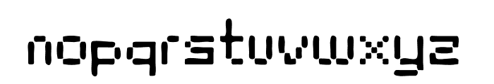 Stencil8bit-Regular Font LOWERCASE