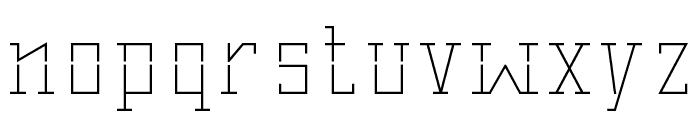 Stenciles Font LOWERCASE