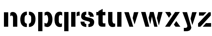 Stencilia-A Font LOWERCASE