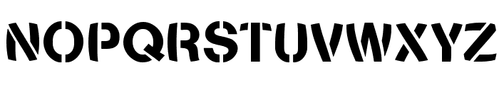 Stencilia-Bold Font UPPERCASE