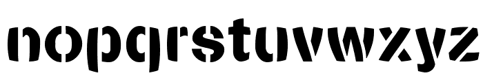 Stencilia-Bold Font LOWERCASE