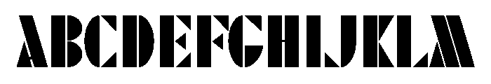 Stencilitis Font UPPERCASE