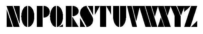 Stencilitis Font UPPERCASE