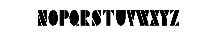Stencilitis Font LOWERCASE