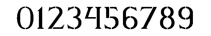 Stencilum ExtraLoose Font OTHER CHARS