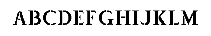 Stencilum ExtraLoose FONT