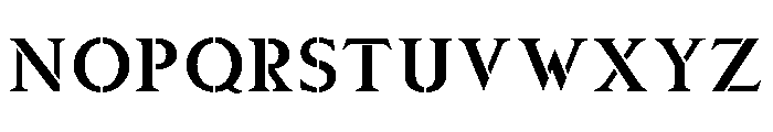 Stencilum ExtraLoose Font LOWERCASE