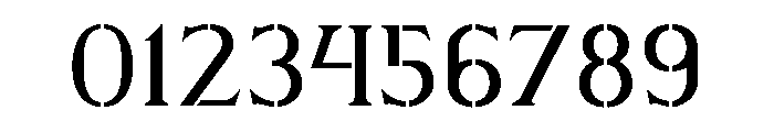 Stencilum Loose Font OTHER CHARS