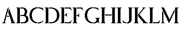 Stencilum Loose Font UPPERCASE