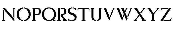 Stencilum Loose Font UPPERCASE