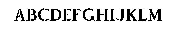 Stencilum Loose FONT