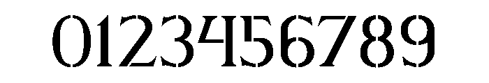 Stencilum Regular Font OTHER CHARS