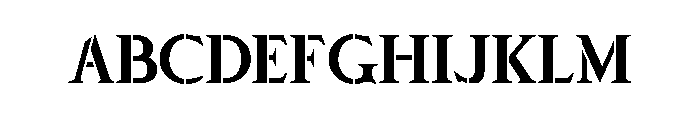 Stencilum Regular FONT