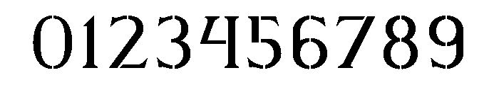 Stencilum UltraLoose Font OTHER CHARS