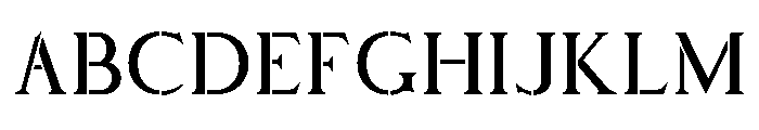 Stencilum UltraLoose Font UPPERCASE