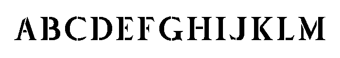 Stencilum UltraLoose FONT
