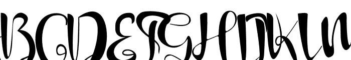 Stenlies New Font UPPERCASE