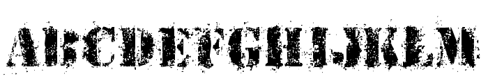 StensEr Font UPPERCASE