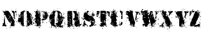 StensEr Font UPPERCASE