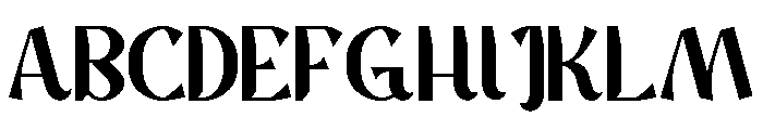 StephCarlySansSerifD Font UPPERCASE
