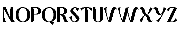 StephCarlySansSerifD Font UPPERCASE